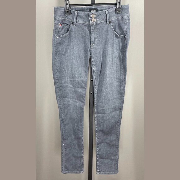 Hudson Jeans Womens 27 gray denim collin skinny designer casual twee - Picture 1 of 11